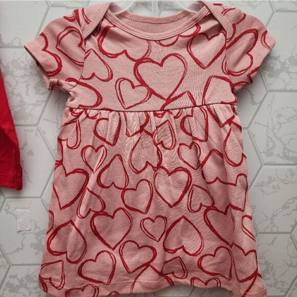 Nwt Valentine's Day Carter's Just One You Baby 2pc Dress w/ cardigan Set - Picture 8 of 10